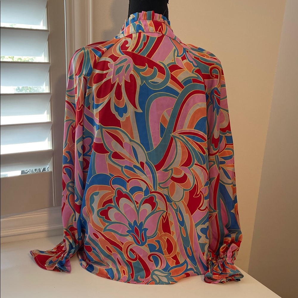 Karlie Multicolor Ruffled Blouse - Picture 4 of 7